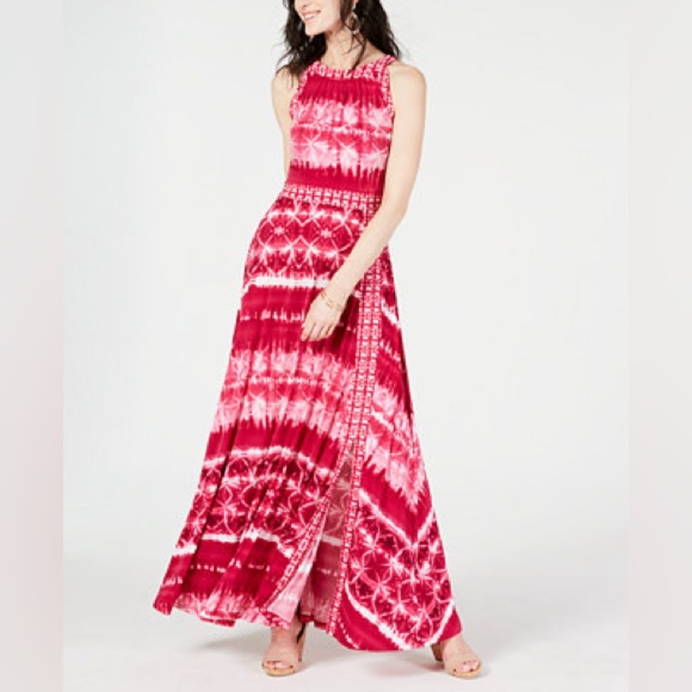 INC International Concepts Tie Dye Maxi Dress